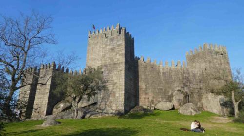 The ancient castle of Guimarães is one of the city's landmarks