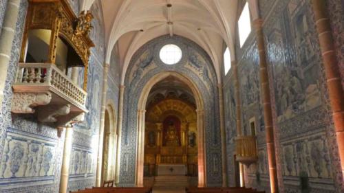 Évora's Church of the Cadaval Palace was founded in 1485 (the stunning azulejo were added a few hundred years later); the church is privately owned but open to the public 
