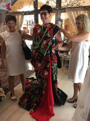 Let's add a dash of red silk ... that seems to work!