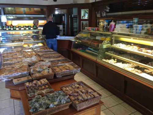 Selling all manner of delicious treats (the trays on the tables are filled with different varieties of freshly-baked biscuits)