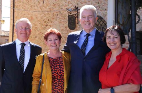 John and Sally with  Declan and Annette from Ireland