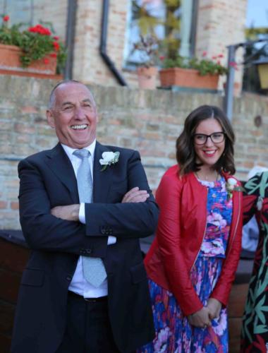 Greg and Benedetta sharing a laugh