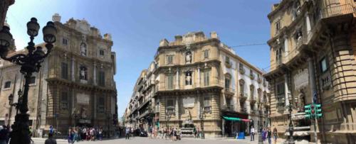 Four near-identical Baroque facades on a small piazza; it's hard to describe how wonderful this is, and certainly pictures don't do justice to the Quattro Canti  