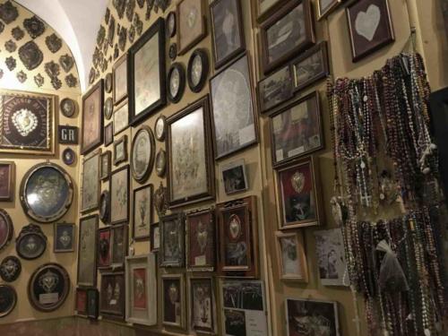 This small chapel beneath the basilica is dedicated to the Blessed Virgin 