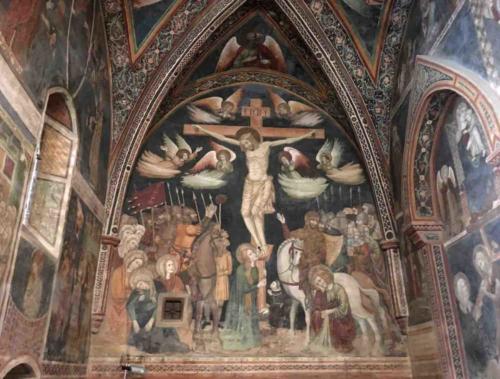 Saint Clare was an Augustinian nun (1268-1308) who, with her sister, founded a monastery in Montefalco 