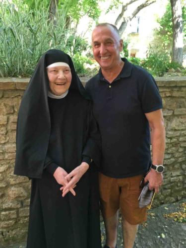 Our guide, who'd just celebrated her 85th birthday, told us she was the youngest nun in the convent; she was a lot of fun (though between these two doing the jokes back and forth it was hard to get a pic of them both looking at the camera at the same time!) 