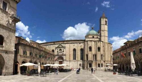 The Church of San Francesco sits at the northern end of the piazza