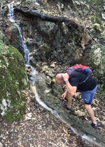 In places, welcome cool springs bubble up to the surface 