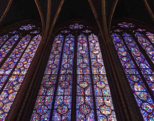 In Paris (post Disneyland), there was time to drop into Sainte Chapelle 