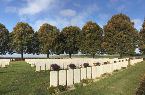 The cemetery at Dernancourt 
