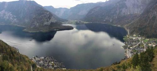 The mountains above Hallstatt provide a wonderful view of the lake