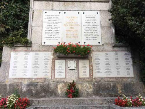 And this memorial to the men of a tiny Austrian village who died in battle; a reminder of the terrible impact war has on soldiers and their families from all sides 