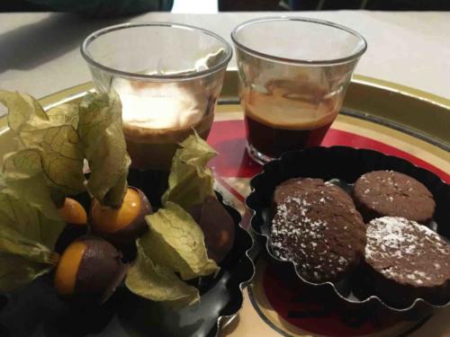 But on the upside it's great weather for treats like these (they're chocolate-dipped gooseberries on the left!)