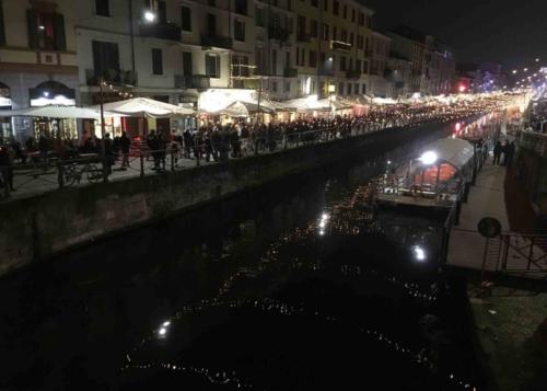 We revisited the Navigli district where a system of dams designed by Leonardo da Vinci still can be seen