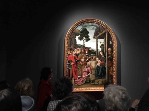 Milan has a lovely Christmas tradition of exhibiting an important masterpiece as a gift to the people of the city; this year it's Perugino's 'The Adoration of the Magi' (c1476)