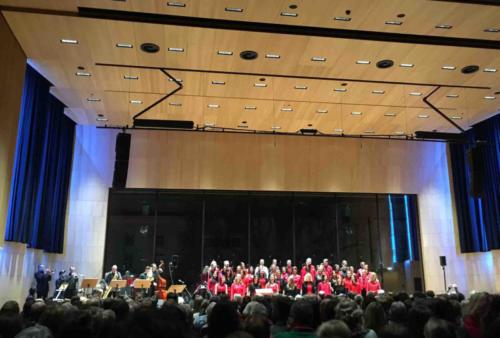 The performance space opened only a couple of months ago; this 'Jazzy' Christmas' concert was a sell-out