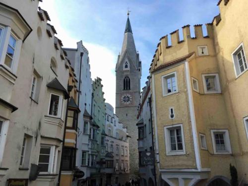And then we found the town of Bressanone, with its narrow streets and lovely arcades