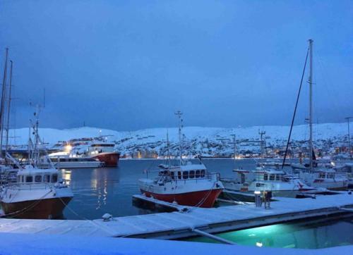 So how did we come to choose Hammerfest as a place to see in the New Year? Really it was as simple as a map and the proverbial pin