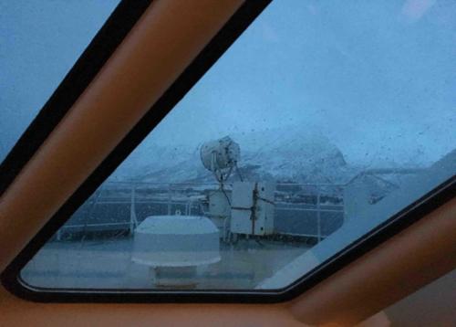 For part of our voyage the weather was like this