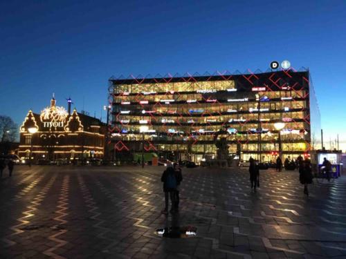 Old and new again - on the left is the famous Tivoli Gardens amusement park and pleasure garden; the park opened in 1843