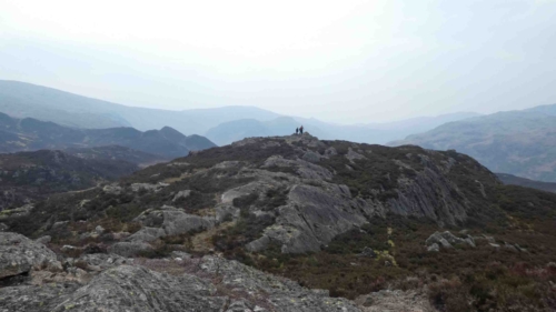 And finally to the summit, Great Crag - 'a pair of small rocky knolls in a sea of heather' 