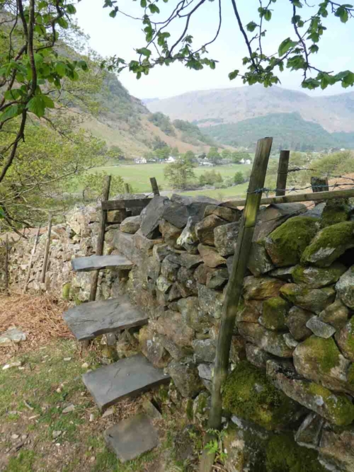 'Cross the wall by the stone stile'