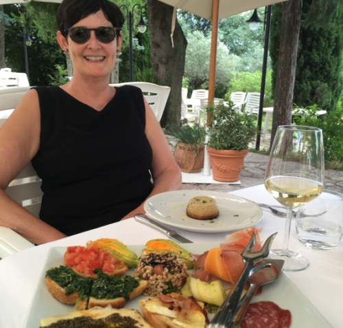 We enjoyed a delicious lunch ...