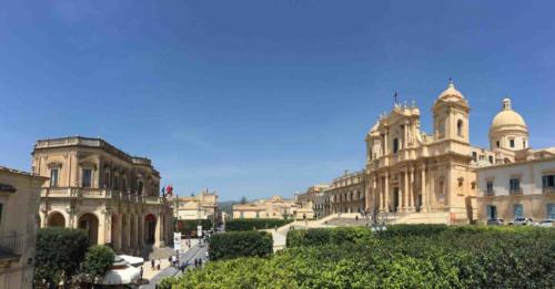 The first stop on our tour; lined with Baroque palaces and churches, Noto's Corso Vittorio Emanuele is said to be one of Sicily's prettiest streets 