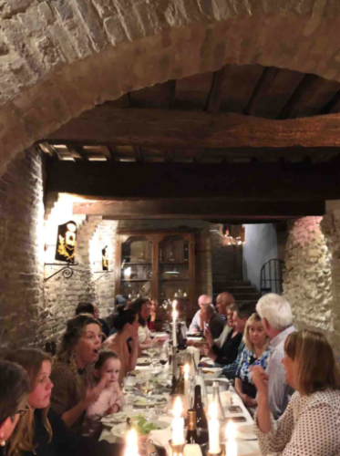 Pasta dinner on our first night together 