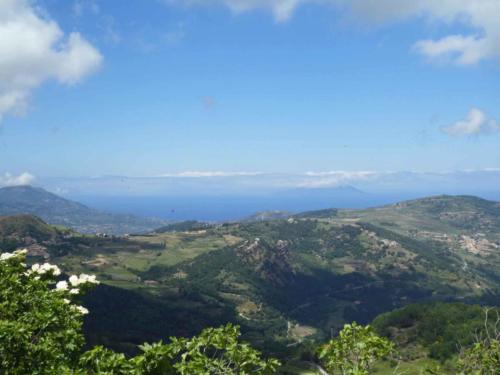 The view from the village looking north towards the coast
