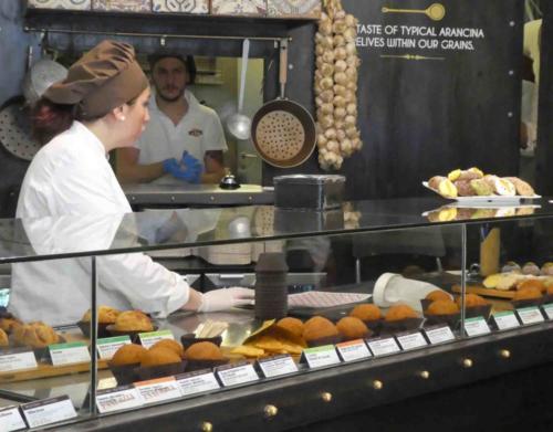 Of course there's more to Palermo than buildings - there's also the food; Sicily is the home of arancini (rice balls stuffed with all sorts of good things)