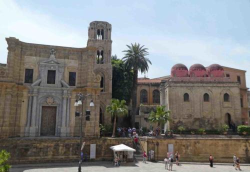 That's San Cataldo on the right with the distinctive red domes, and the Matorana on the left