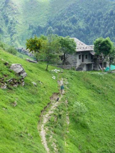 For residents, walking is the only way in and out - and supplies are usually carried on their backs