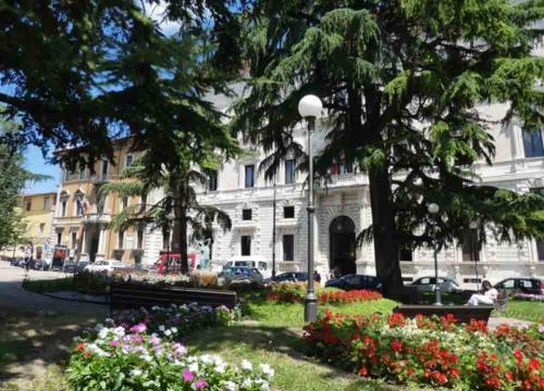 Fortunately there's a bit of welcome green space too