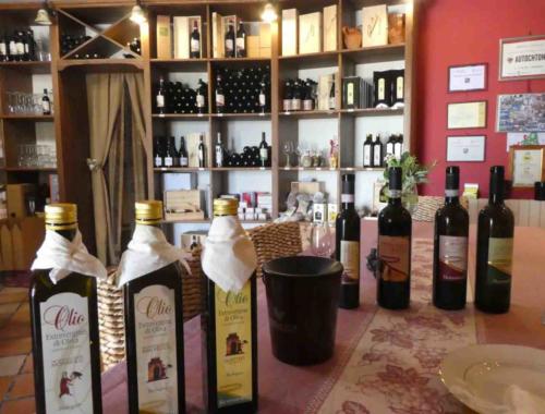 But we'd come to try the Sagrantino - and it didn't disappoint; many wineries also produce their own olive oil