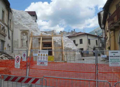 About 30 kilometres away, the area's main centre, Norcia, was also devastated by the quake