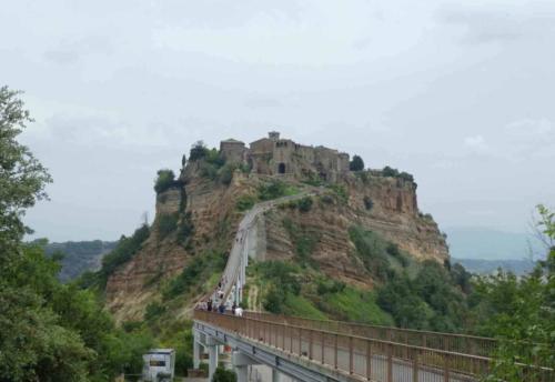 There had been a donkey track winding up the hill, but that fell into the ravine a long time ago