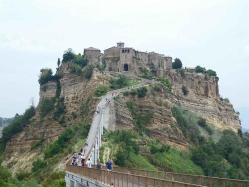 Civita di Bagnoregio; heavy rainfall and erosion cause up to 20 landslides here each year 