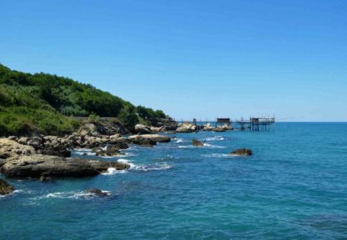 Typically the water depth around trabocchi is about six metres