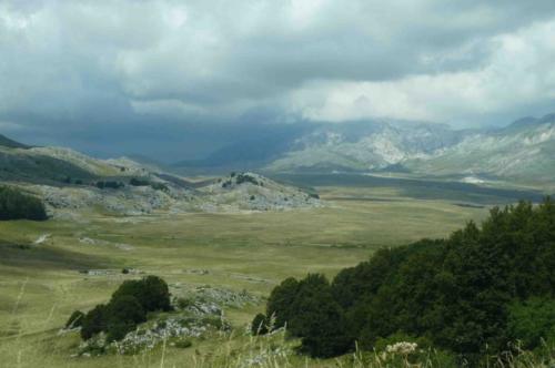 Our first look at Campo Imperatore; so impressive (and welcome) after the narrow, winding drive up
