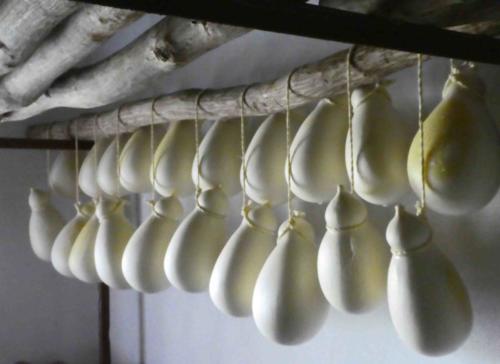 As well as peccorino, 'caciocavello' ('cheese on horseback') is produced here; it's named for the way the cheese is tied together to hang