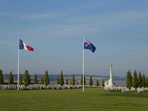 This is also the site of the new - and excellent - Sir John Monash Centre (which has been located discreetly behind the Memorial itself)