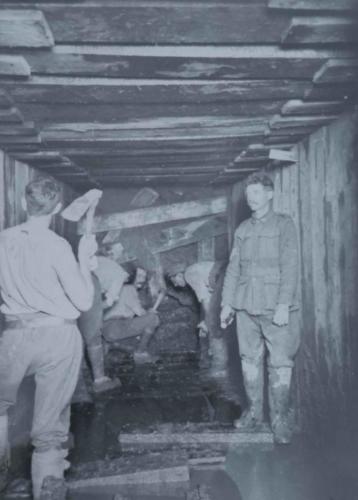 Allied troops tunnelled under the German occupied high ground and blew it to smithereens