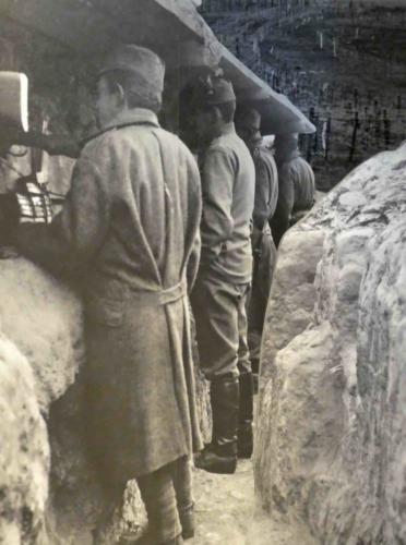 When we visited Austria later we saw this photo of soldiers from the Central Powers in their trenches