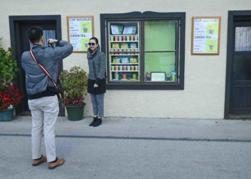 Local traders have responded to this massive influx of tourists by catering to the market