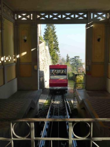 The easy way up; the funicular service between the upper and lower cities was started 120 years ago (it's still a welcome alternative to shanks's pony and more fun than the bus)