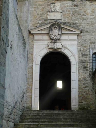 Behind the Basilica and Capella Colleoni, this is the entrance to the old Bishop's Palace