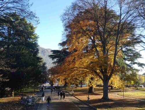 Our first look at the town of Como - this view from the train station was a great start to our visit