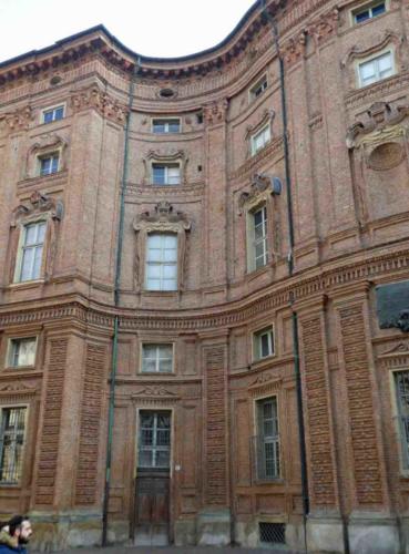 Palazzo Carignano, originally the private residence of a Prince of the House of Savoy; this is the building's striking western facade
