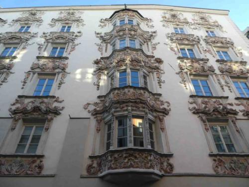 Helbling Haus, a famous and striking example of Innsbruck's Baroque and Gothic architecture